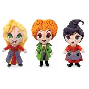 Disney Hocus Pocus Sanderson Sisters Plush Dolls Set of 3 Mary Sarah Winifred